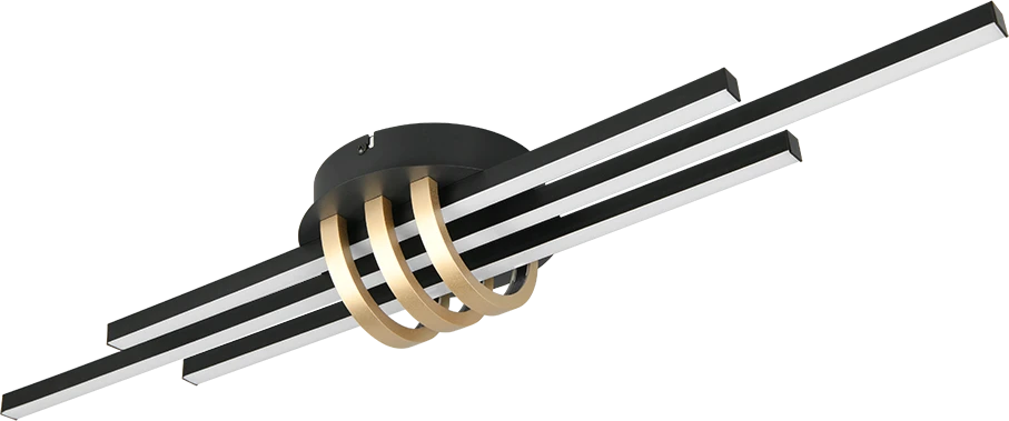 Lubinis šviestuvas Lubinis LED šviestuvas REALITY CINTO, 20W, 3000K, 2380lm, juodos/auksinės sp., 10x18x80cm