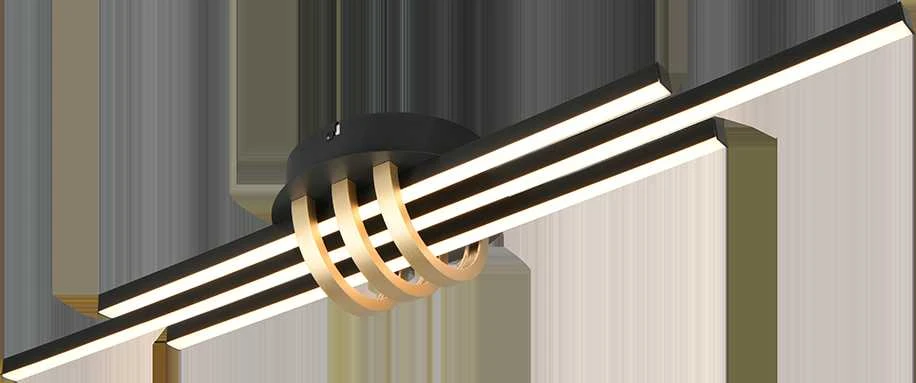Lubinis šviestuvas Lubinis LED šviestuvas REALITY CINTO, 20W, 3000K, 2380lm, juodos/auksinės sp., 10x18x80cm