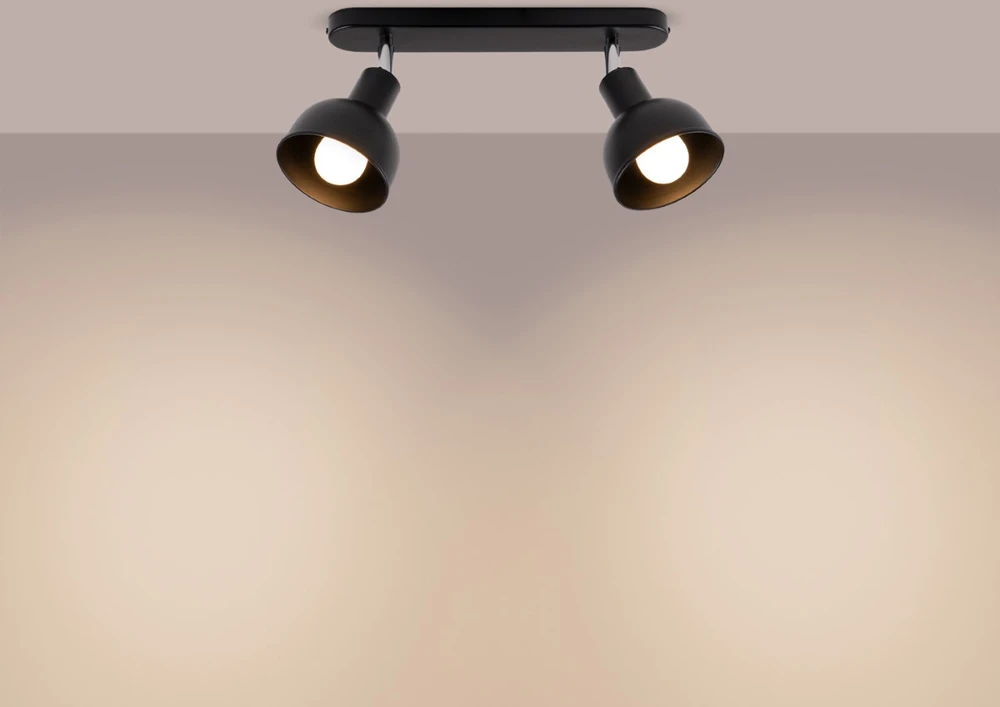 Sollux Lighting Lubinis šviestuvas ELBA 2 juodas