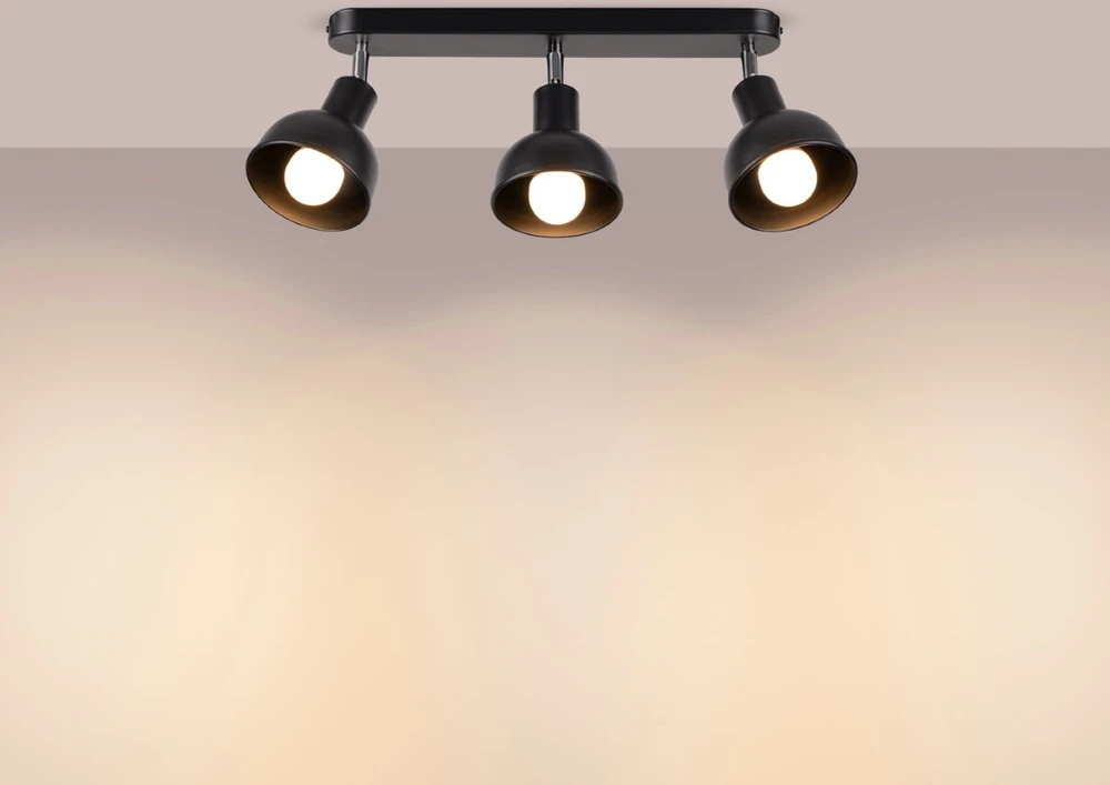 Sollux Lighting Lubinis šviestuvas ELBA 3 juodas