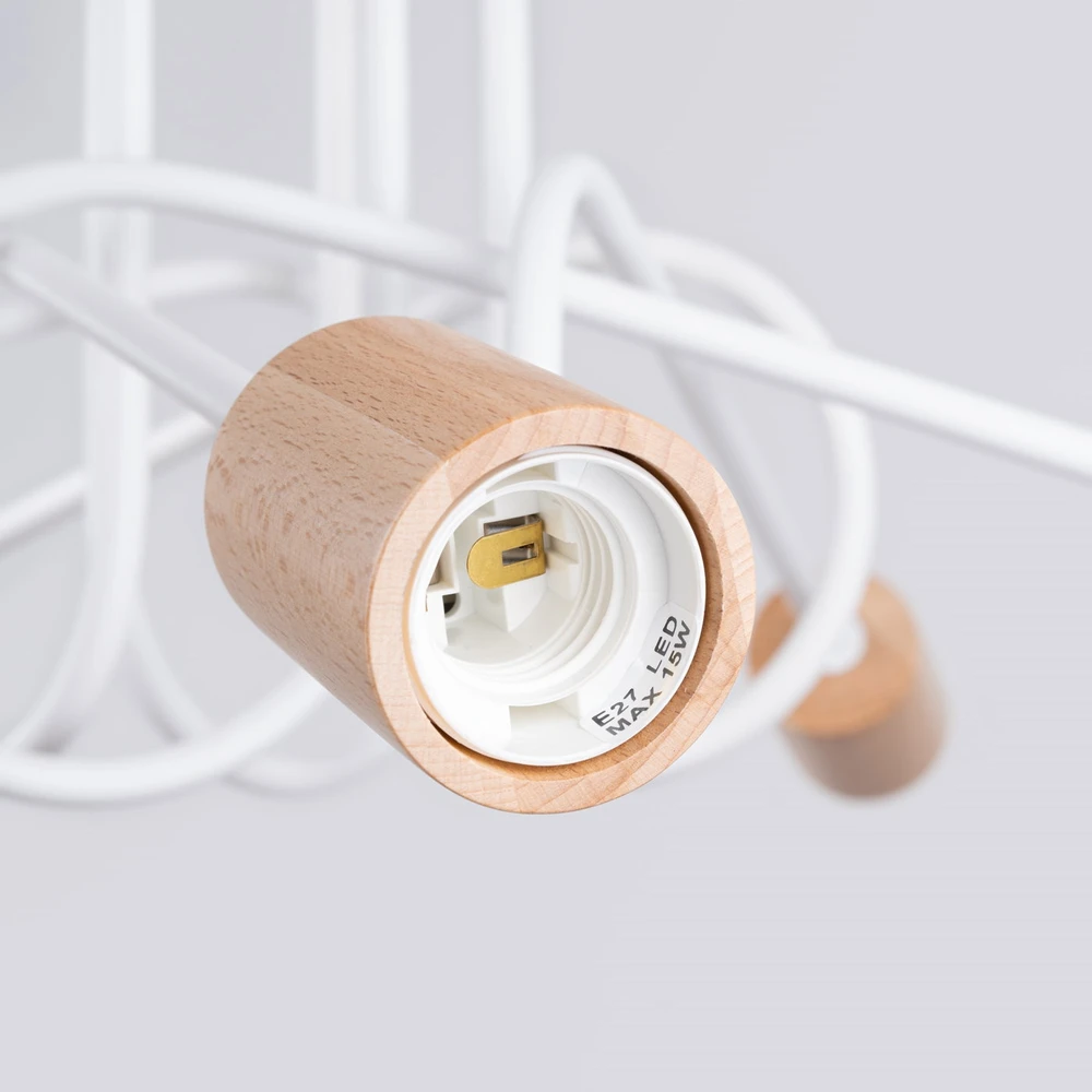 Lubinis šviestuvas Sollux Lighting Šviestuvas EMBER 5 baltas