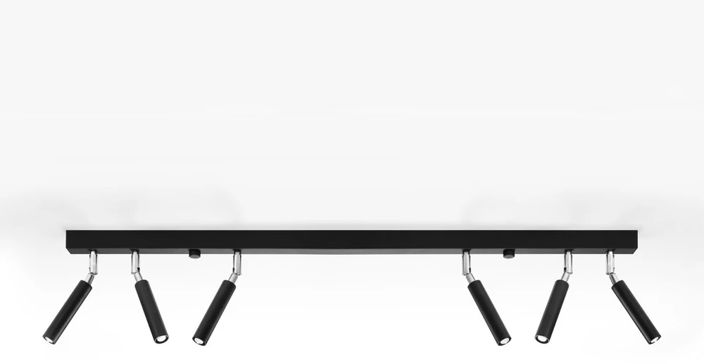 Sollux Lighting Lubinis šviestuvas EYETECH 6 juodas
