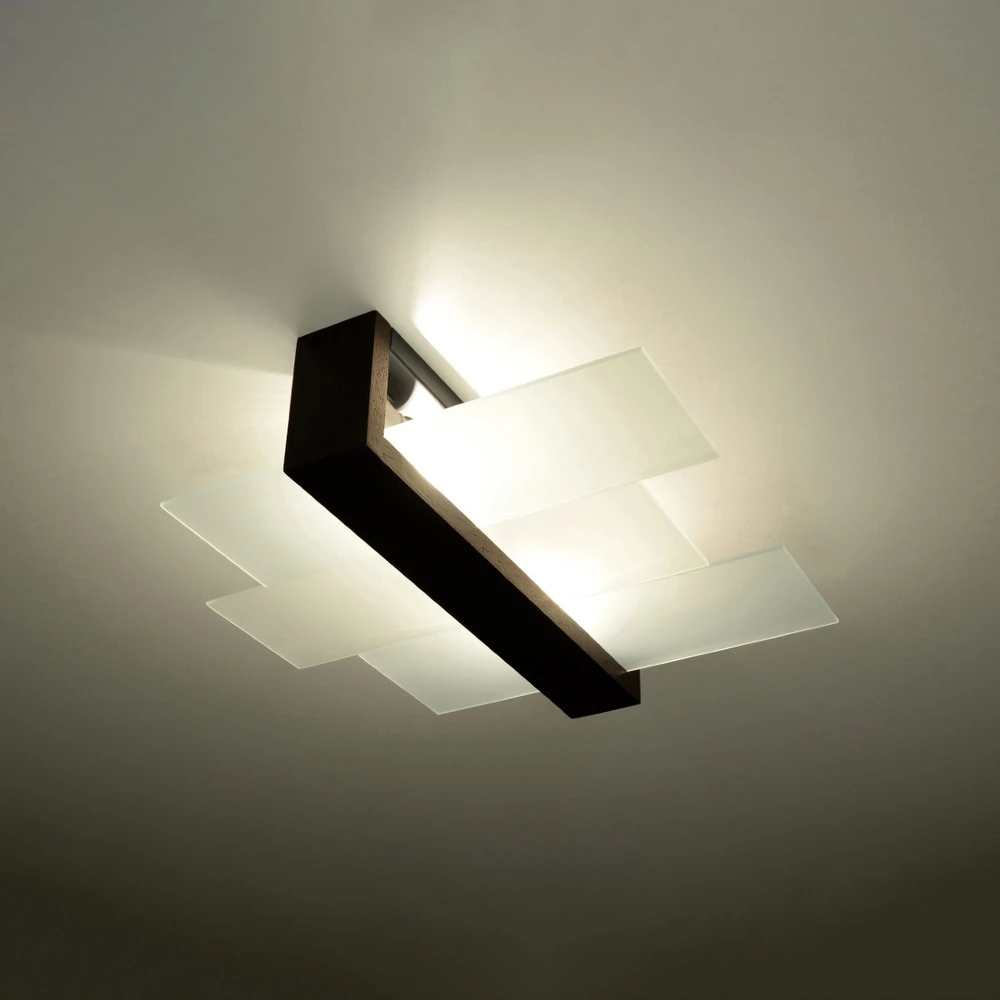 Lubinis šviestuvas Sollux lubiniai šviestuvai Fenix 2 wenge