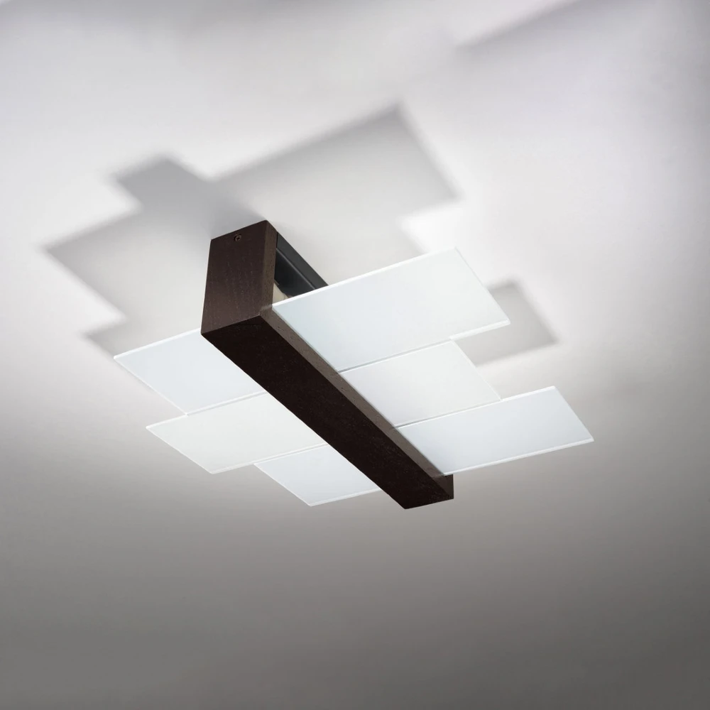 Lubinis šviestuvas Sollux lubiniai šviestuvai Fenix 2 wenge