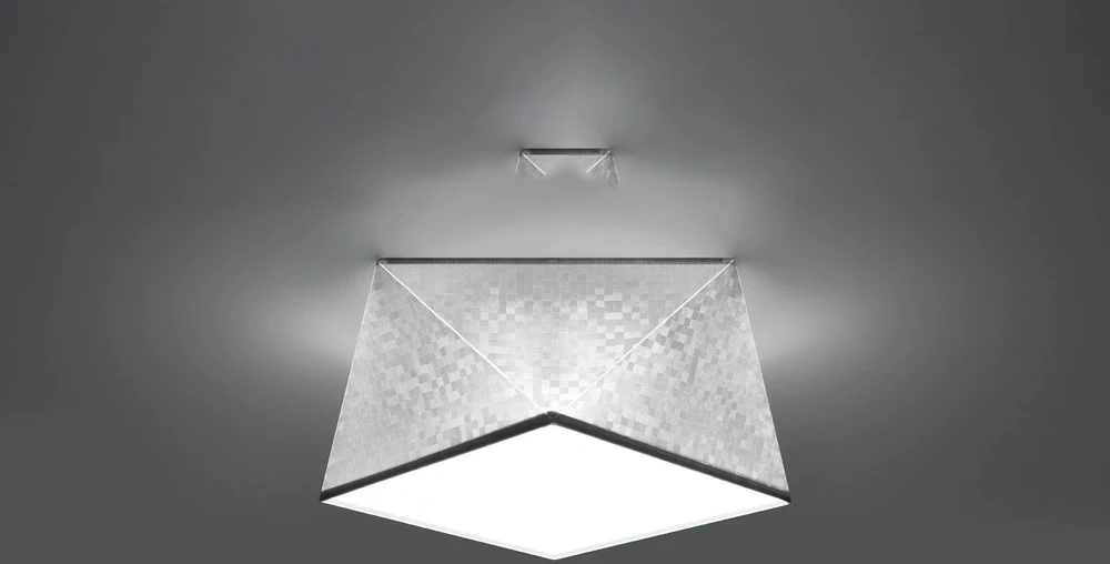 Lubinis šviestuvas Sollux Lighting Sollux Plafonas HEXA 25 sidabro