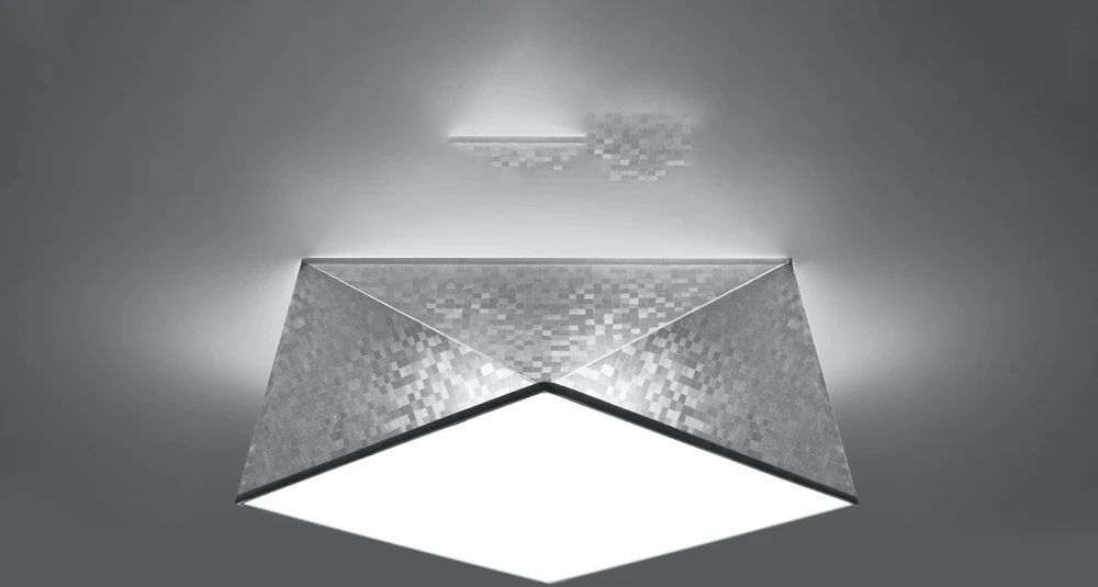 Lubinis šviestuvas Sollux Lighting Sollux Plafonas HEXA 35 sidabro