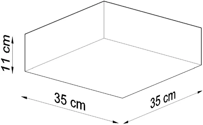 Lubinis šviestuvas Sollux Plafonas HORUS 35 baltas