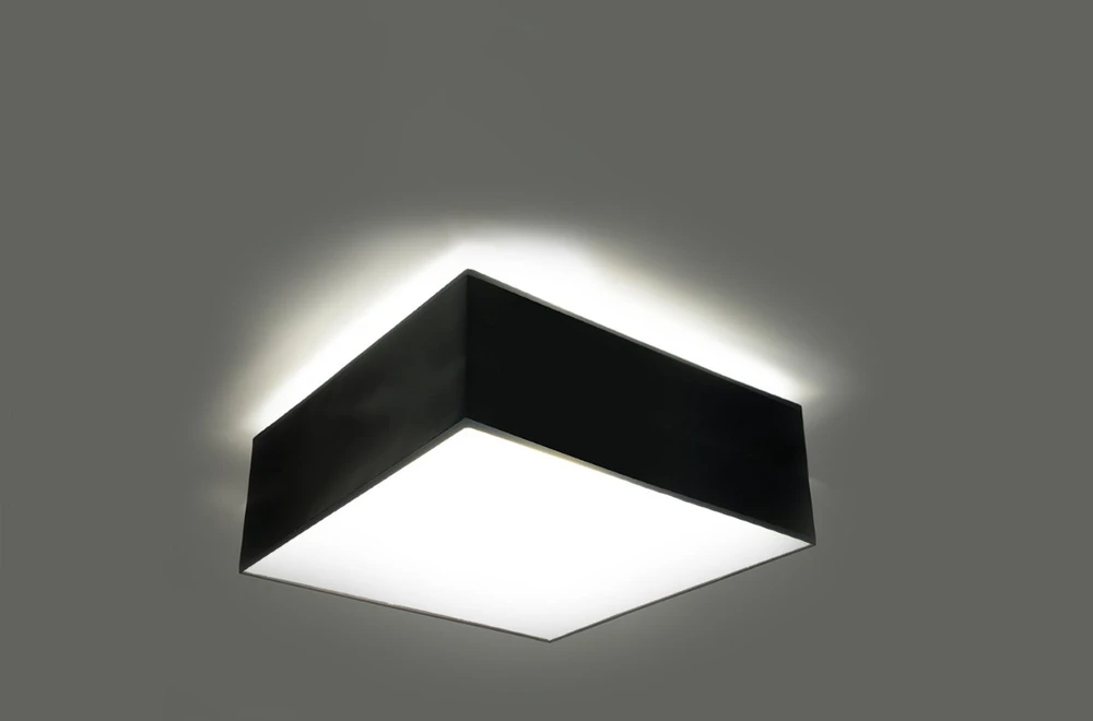 Lubinis šviestuvas Sollux Lighting Sollux Sieninis šviestuvas HORUS juodas