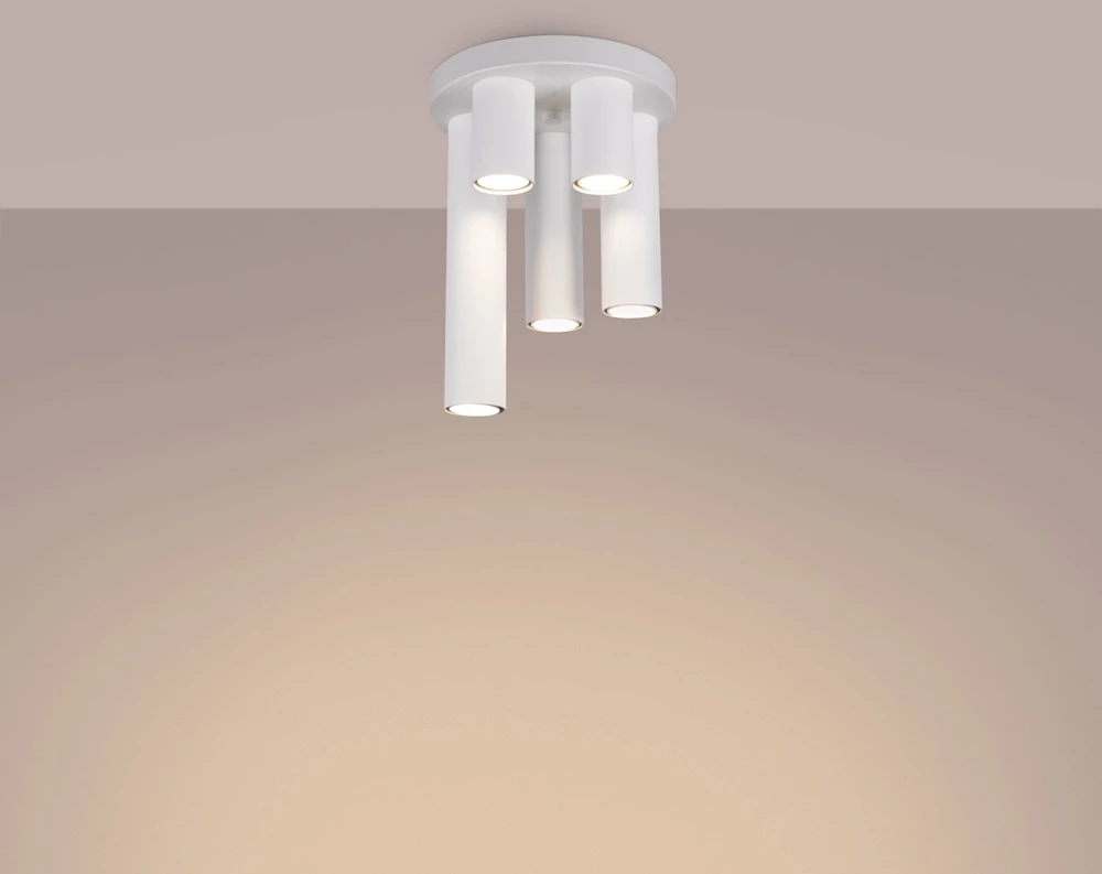 Sollux Lighting Lubinis šviestuvas LAGOS 5P baltas