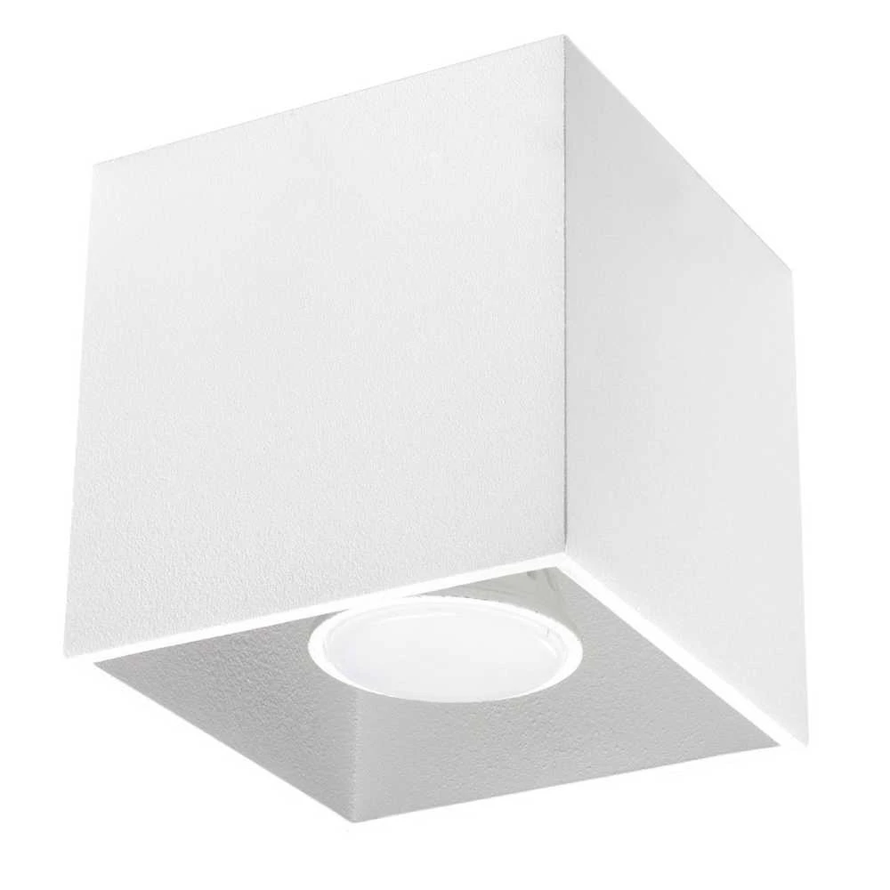 Lubinis šviestuvas Sollux Plafonas QUAD 1 baltas