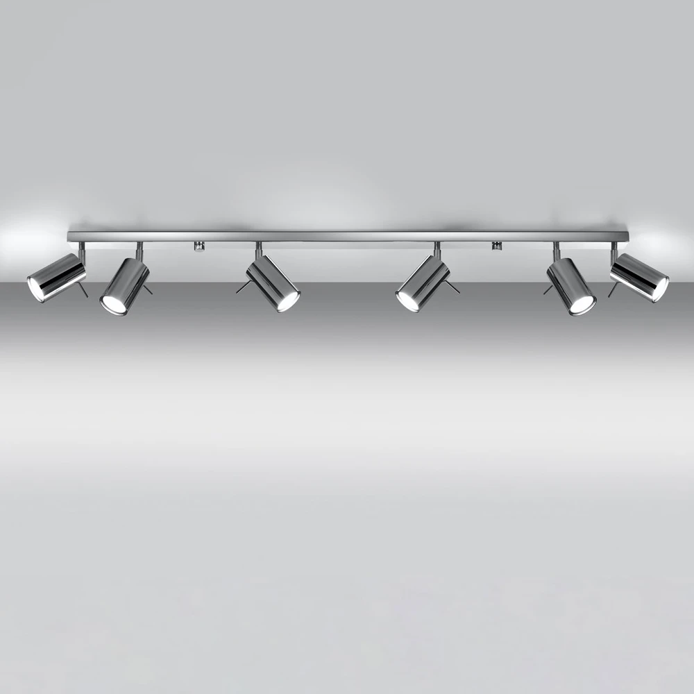Sollux Lighting Lubinis šviestuvas RING 6L chromas