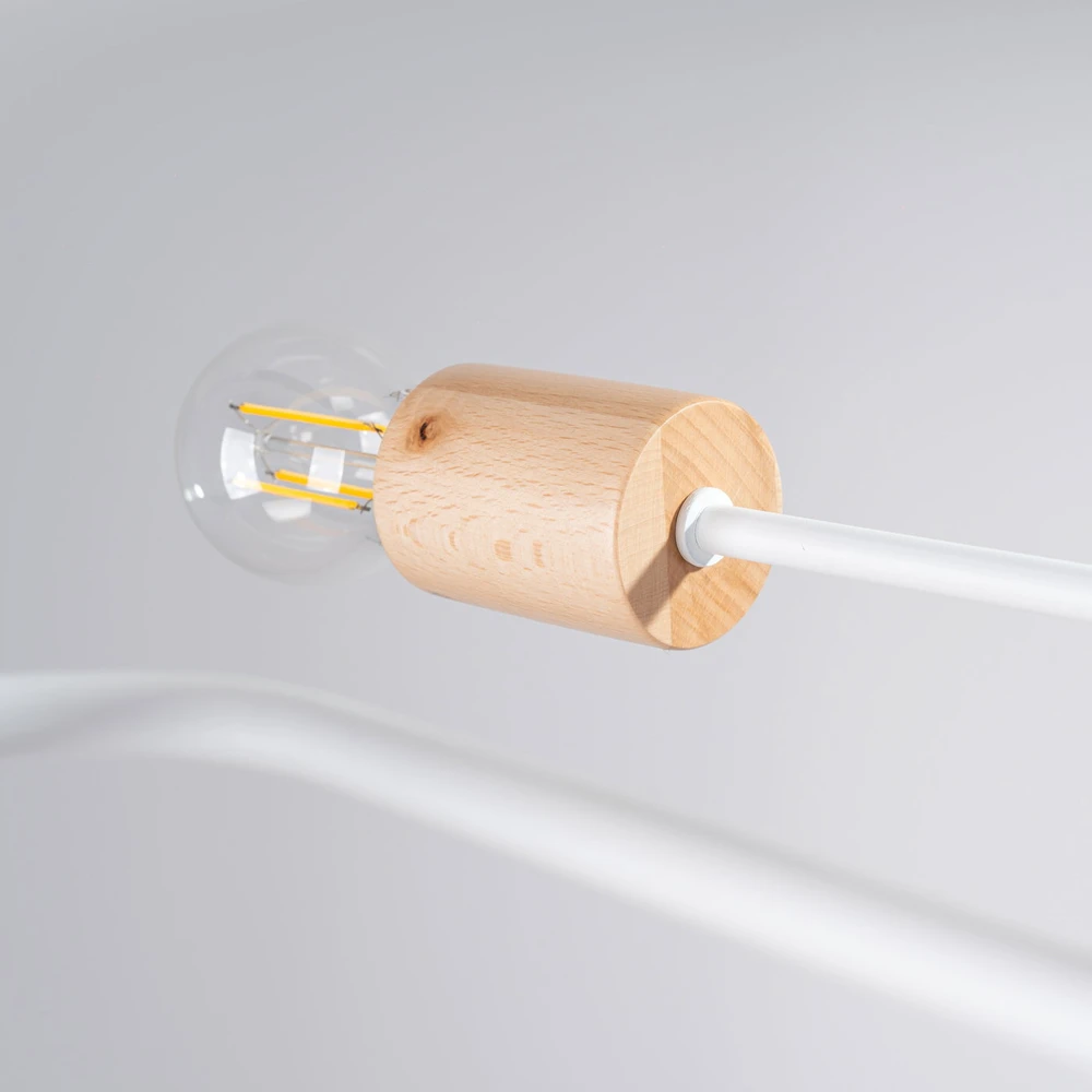 Lubinis šviestuvas Sollux Lighting Šviestuvas TIMBO 8 baltas