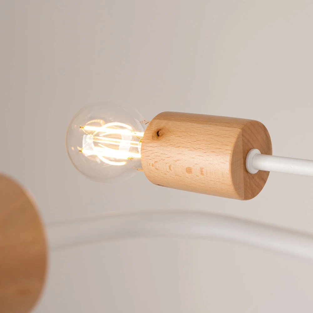 Lubinis šviestuvas Sollux Lighting Šviestuvas TIMBO 8 baltas
