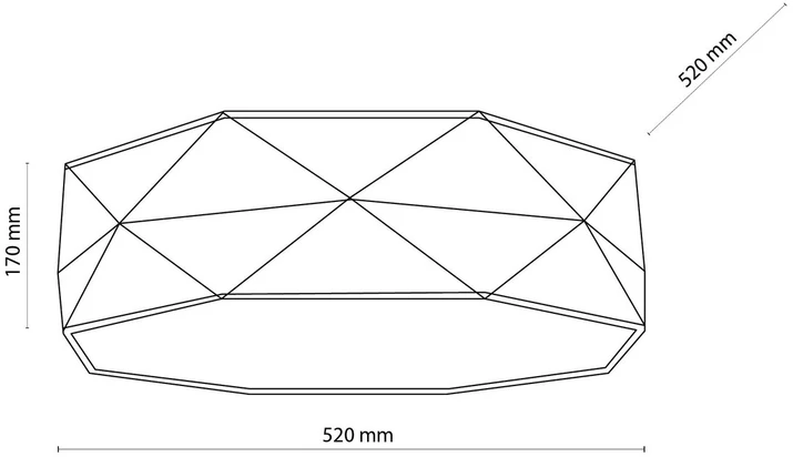 Candellux Lubinis šviestuvas TK LIGHTING KANTOOR Pilkas 4, 4xE27 LED 15W