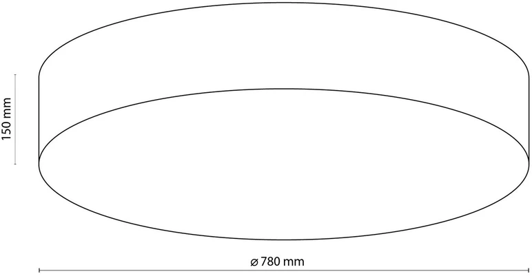 Tk_Lighting Lubinis šviestuvas TK LIGHTING RONDO Baltas 80, 6xE27, LED max 15W