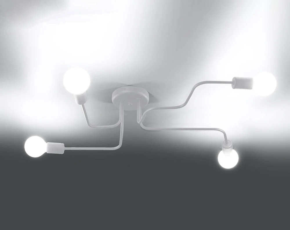 Lubinis šviestuvas Sollux Lighting Šviestuvas VECTOR 4 baltas