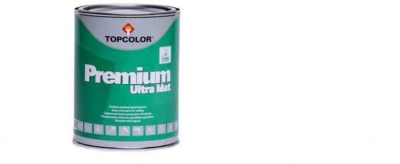 Dažai luboms ir sienoms TOPCOLOR PREMIUM ULTRA MAT, A bazė, 1 l