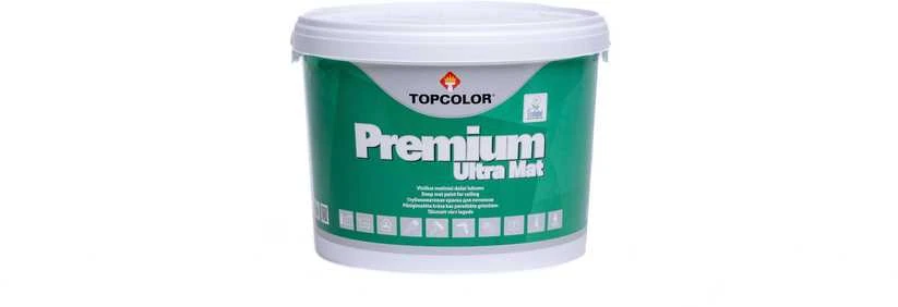 Dažai luboms ir sienoms TOPCOLOR PREMIUM ULTRA MAT, A bazė, 1 l
