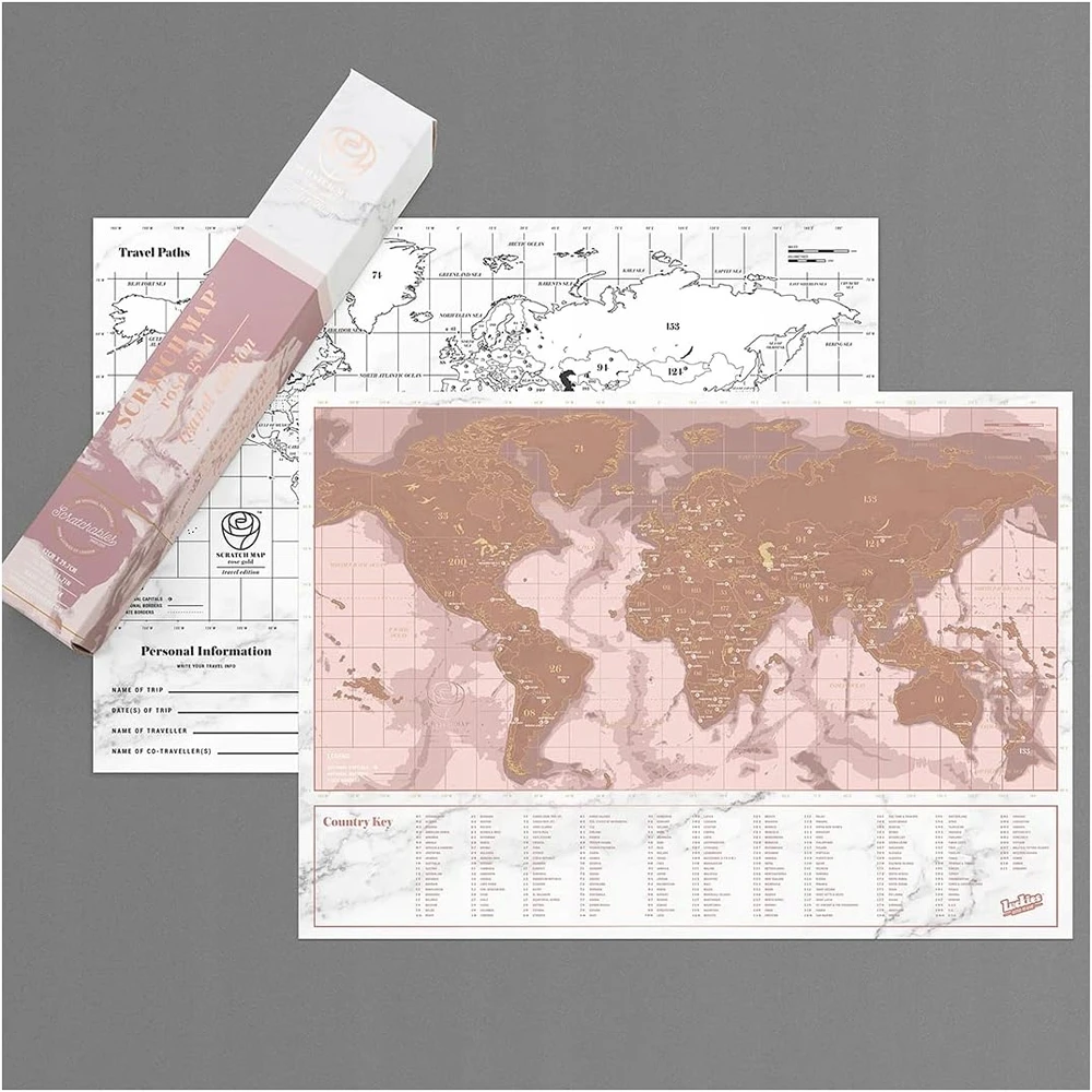 Luckies of London Pasaulio žemėlapis, 42 x 29,7 cm