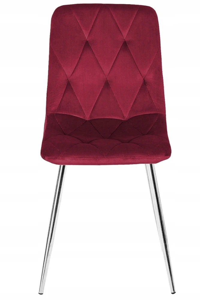 Lugano BORGO VELVET BURGUNDY Sidabrinis minkšta kėdė