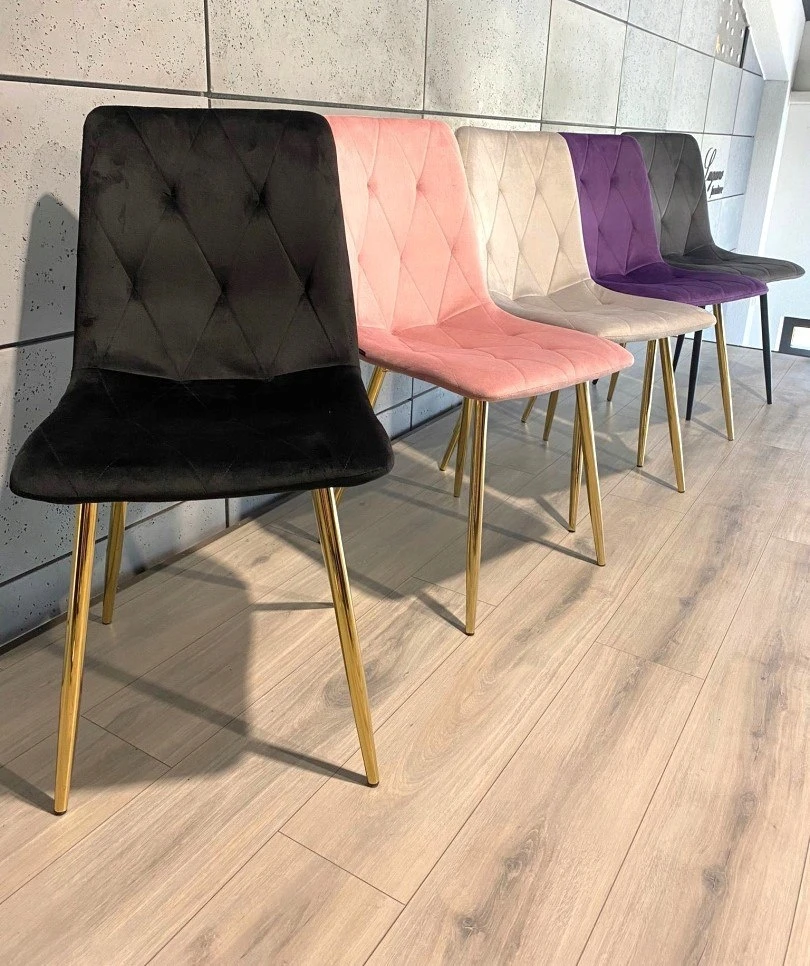 Lugano BORGO VELVET Juodas GOLD minkšta kėdė