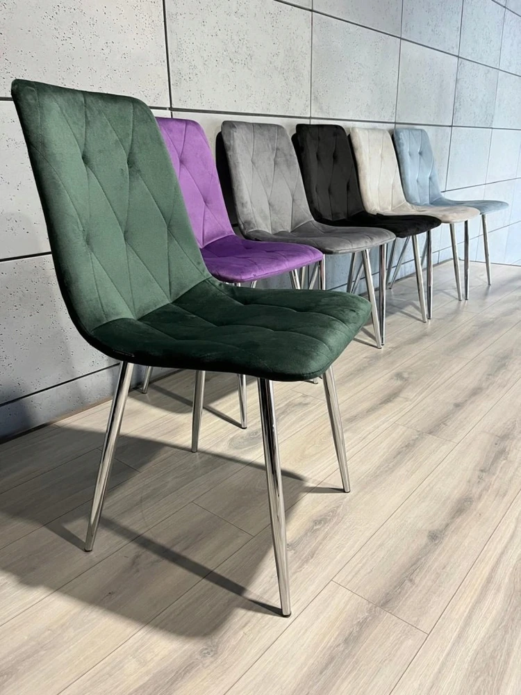 Lugano BORGO VELVET Žalias FOREST Sidabrinis minkšta kėdė