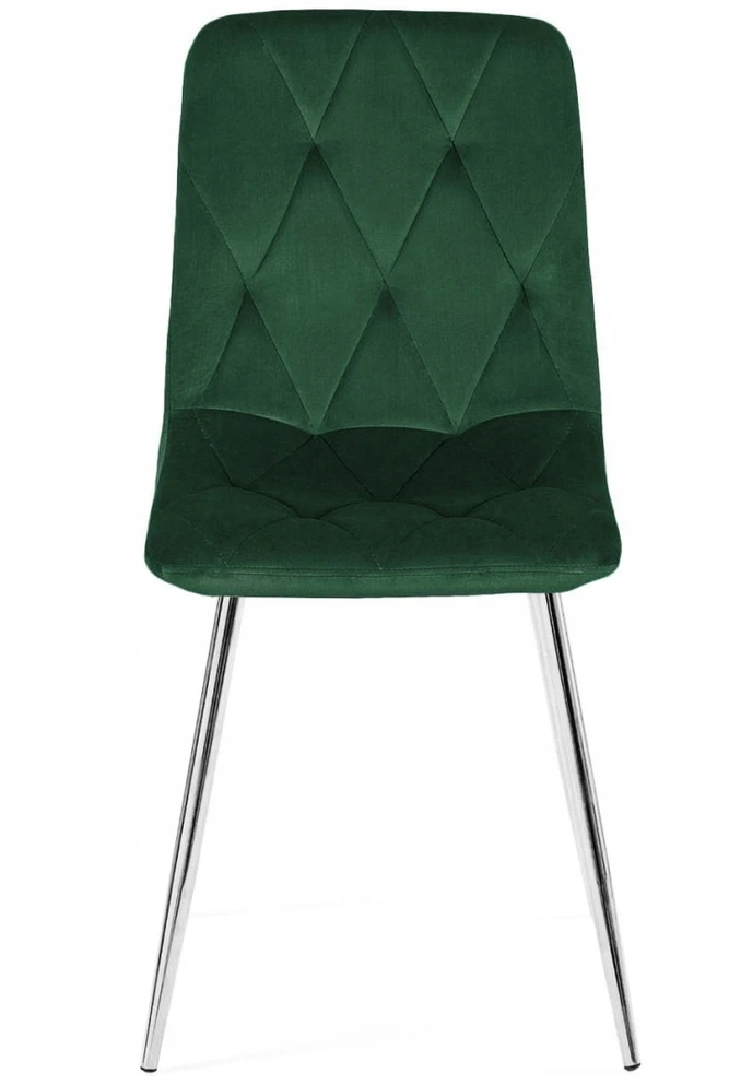 Lugano BORGO VELVET Žalias FOREST Sidabrinis minkšta kėdė