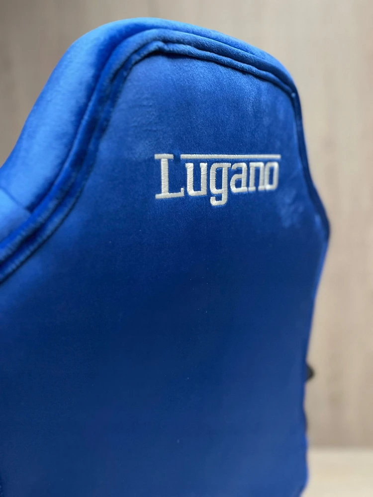 Lugano Fotel sukamasis gamingowy krzesło do biurka dla ucznia dziecka mėlyna