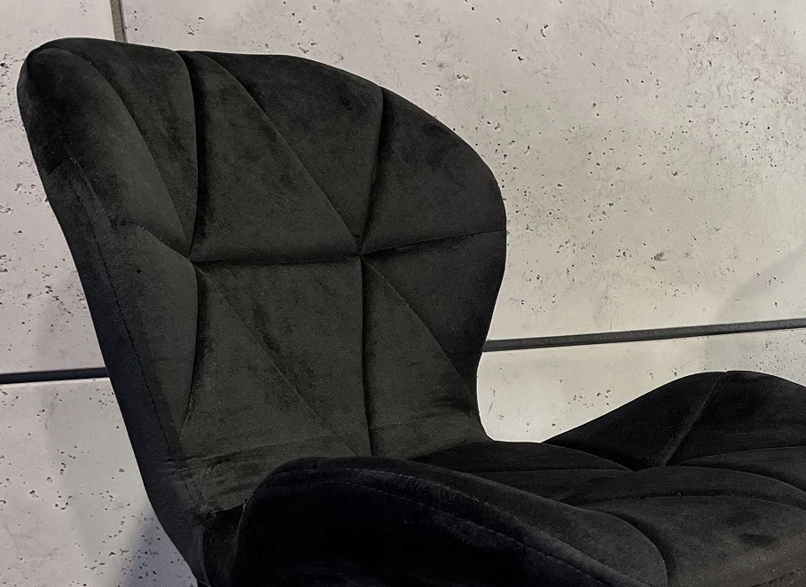 Lugano VASTO OFFICE VELVET Juodas SMOKE besisukanti kėdė