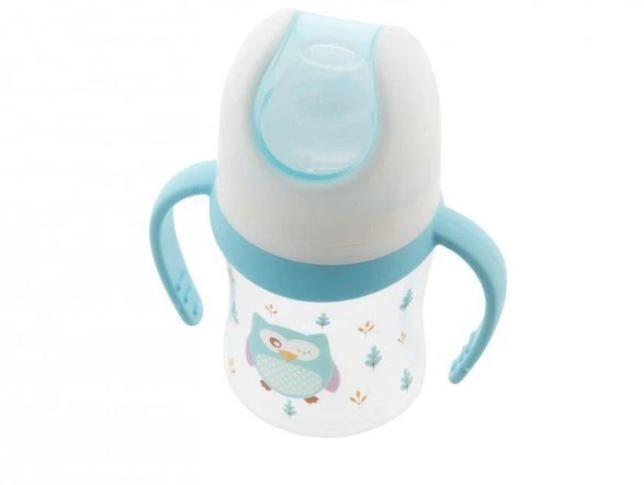 Lulabi Owl puodelis 120 ml mėlynas