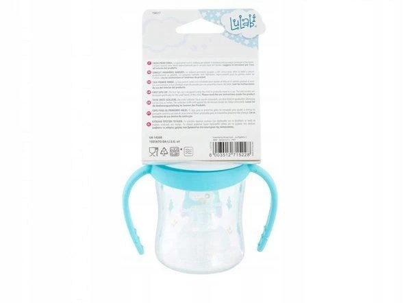 Lulabi Owl puodelis 120 ml mėlynas