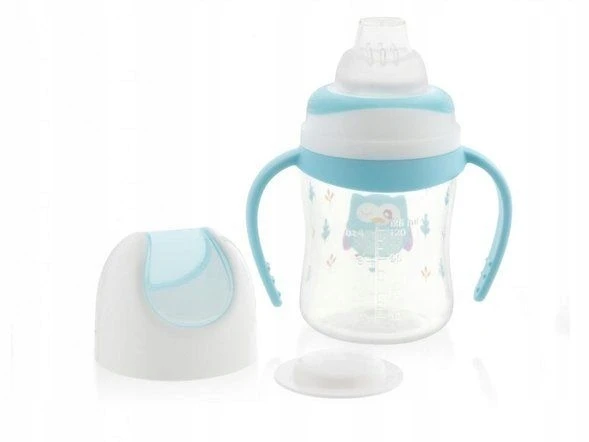 Lulabi Owl puodelis 120 ml mėlynas