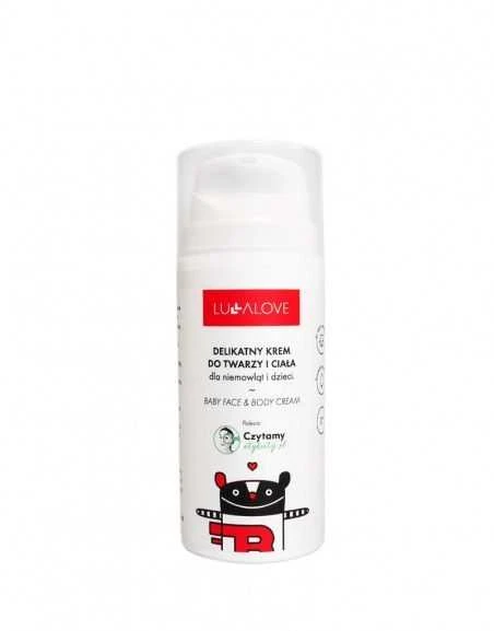 LULLALOVE švelnus veido ir kūno kremas vaikams, 100 ml