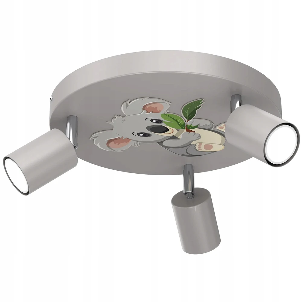 Luminex Lampa Sufitowa FUN Pilka 3xGU10 Koala Do Pokoju Dziecka