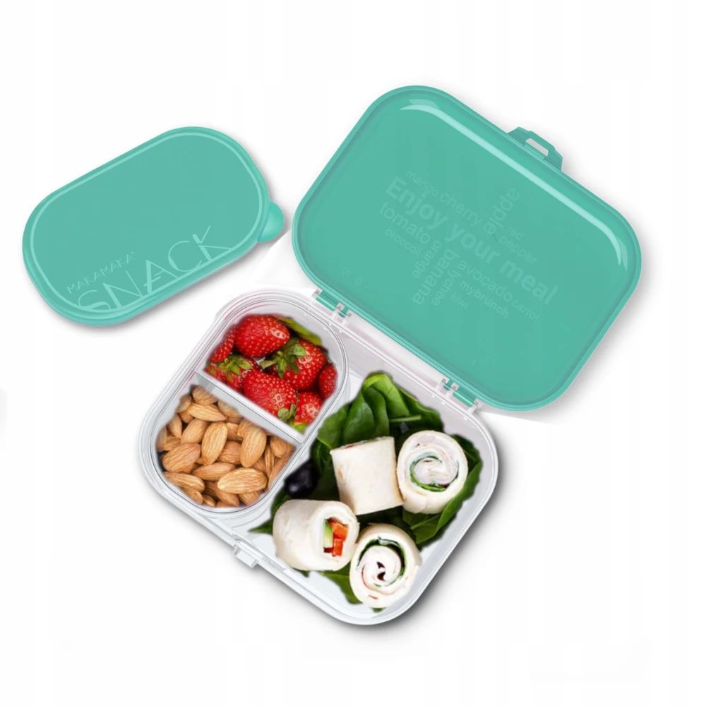 LunchBOX MyBrunch City 1220ml + MySnack 400ml MAKAMAKA žalia
