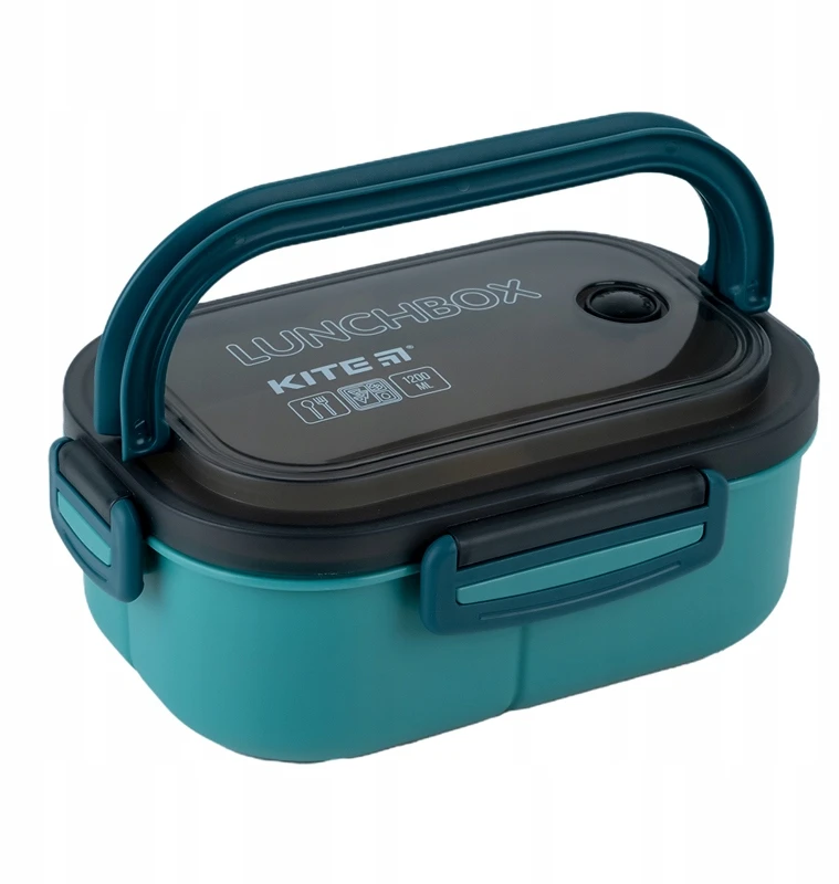 Lunchbox su przegródkami 3 komorowy śniadaniówka ze sztućcami 1200ml KITE
