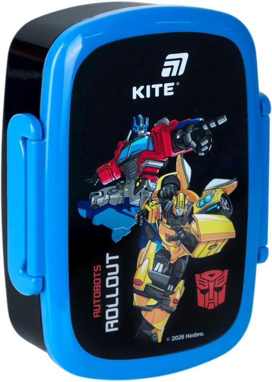 Lunchbox ze sztućcami dla chłopców 750 ml do szkoły Transformers Kite