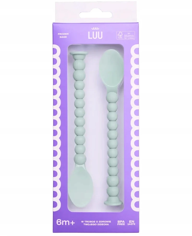 Nuk LUU Kids Frozen Sage 6m+ maitinimo šaukštai - ergonomiški ir saugūs