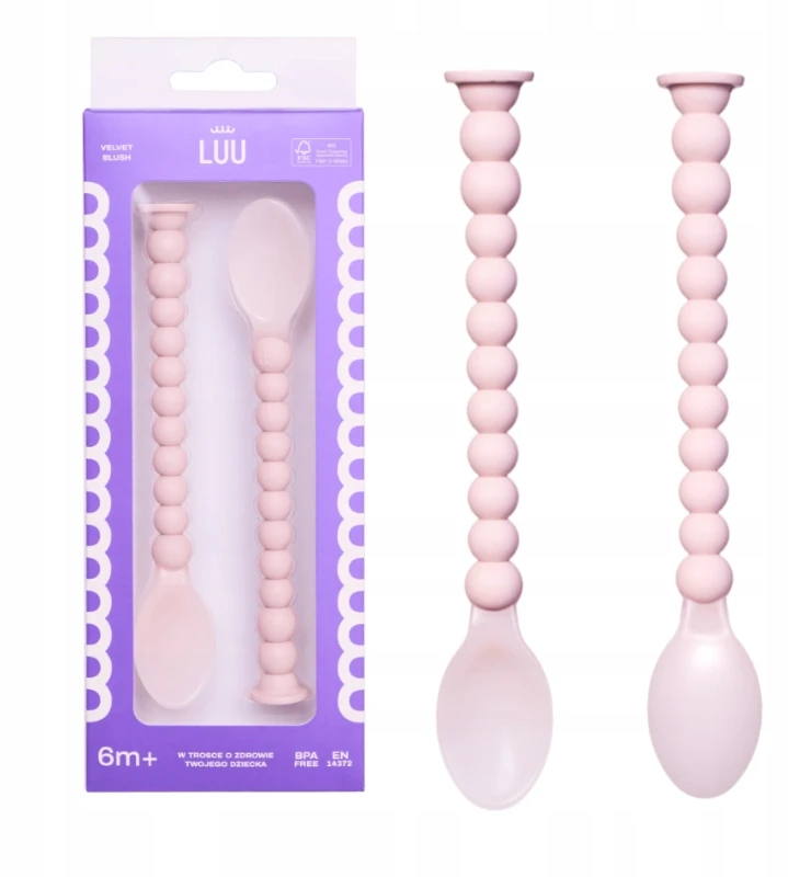 Nuk LUU Velvet Blush Feeding Spoons Rinkinys 2 vnt.