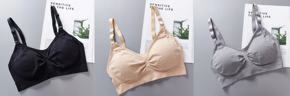 Luvu FEEDING BRA BESIŪLĖ NYTĖSIO LEMMENĖLĖ, minkštas RINKINYS 3 vnt L