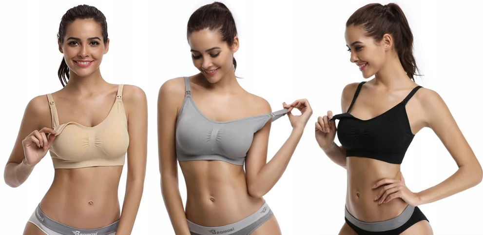 Luvu FEEDING BRA BESIŪLĖ NYTĖSIO LEMMENĖLĖ, minkštas RINKINYS 3 vnt L