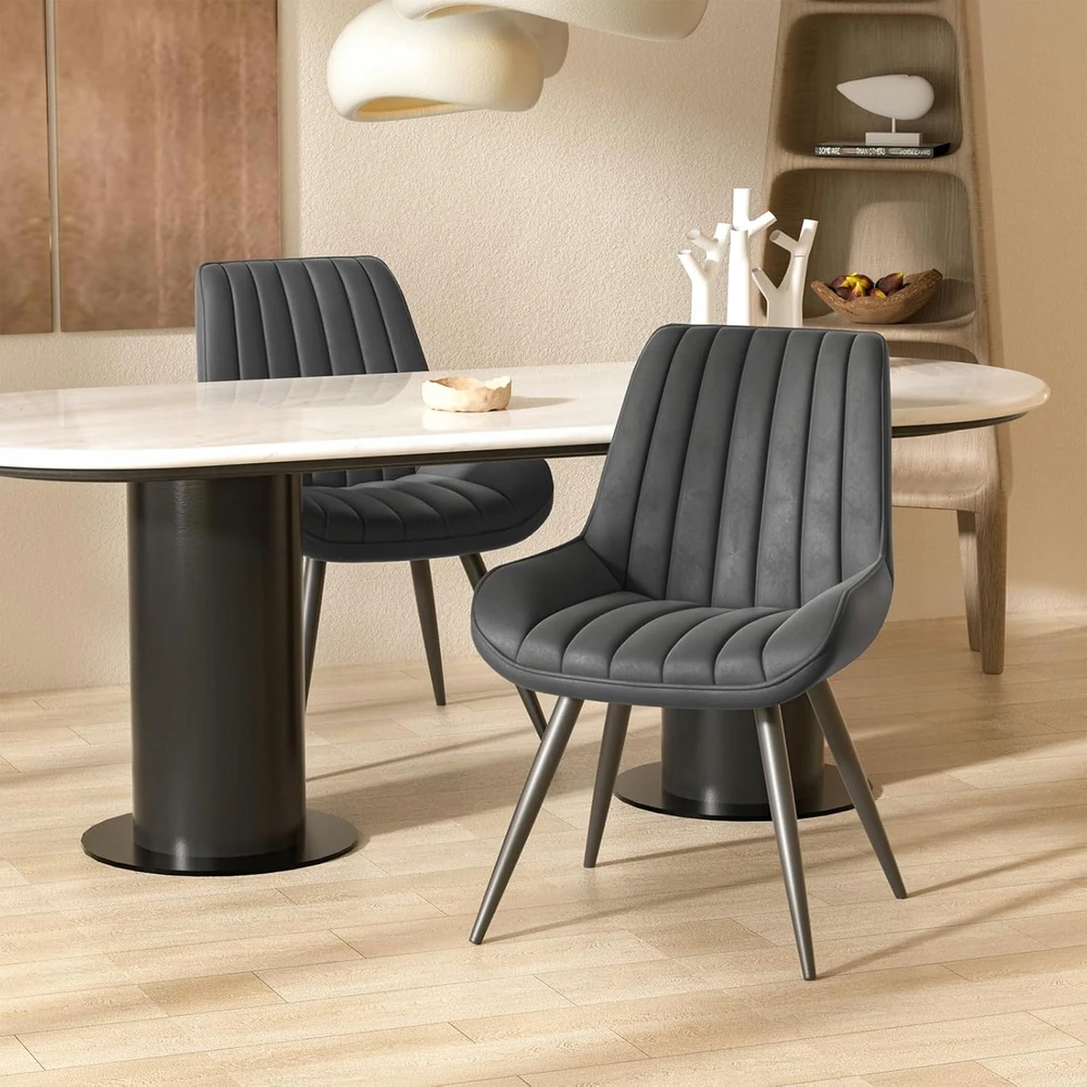 Lux Dom Furniture TAMSIAI PILKA KĖDĖ svetainei, valgomajam, virtuvei, mansardai, MODERNA