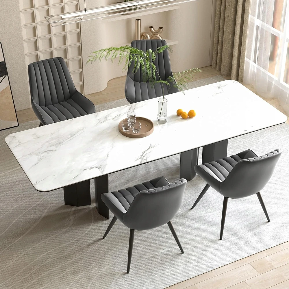 Lux Dom Furniture TAMSIAI PILKA KĖDĖ svetainei, valgomajam, virtuvei, mansardai, MODERNA