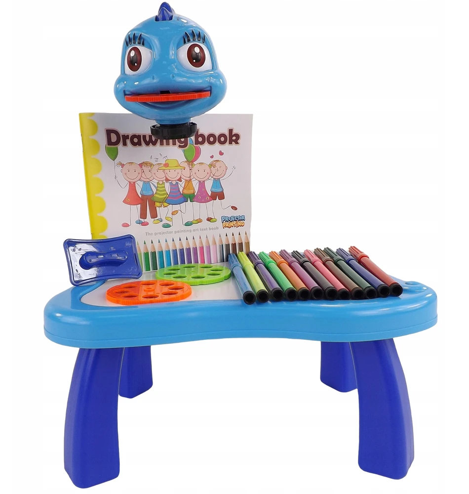 Luxma Dinozaur Projektorius Piešimui su Muzika ir Žibintuvėliu