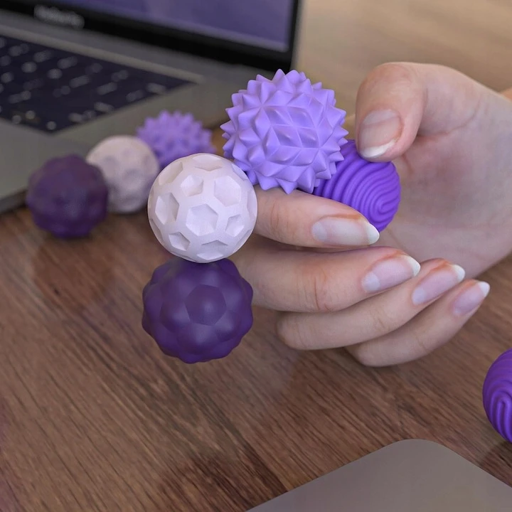Luxma MAGNETINIAI ANTISRESO SILIKONINIAI KAMULIUKAI RELAX FUN Violetinė 8 vnt.