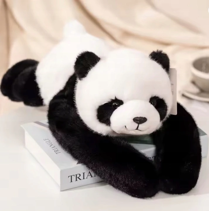 Luxma Panda svertinis meškiukas 65 cm terapinis pliušinis žaislas 1kg ADHD autizmo stresas