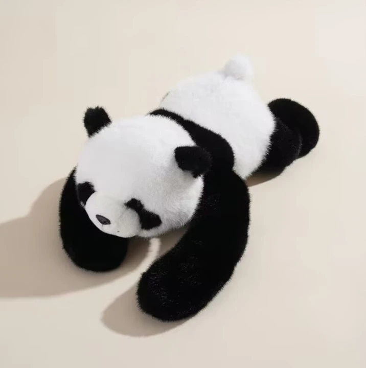 Luxma Panda svertinis meškiukas 65 cm terapinis pliušinis žaislas 1kg ADHD autizmo stresas