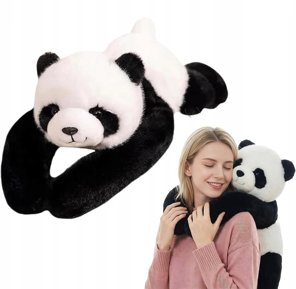 Luxma Panda svertinis meškiukas 65 cm terapinis pliušinis žaislas 1kg ADHD autizmo stresas