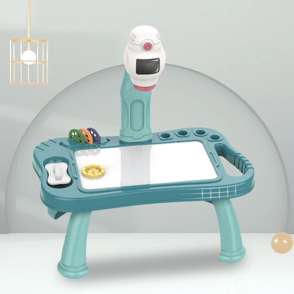 Luxma Robotas piešimo projektorius | lentelė, žymekliai ir kūrybinio piešimo pamokos