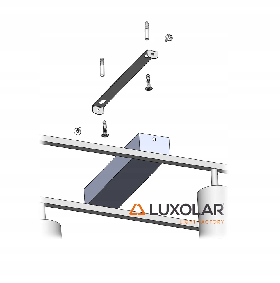 Luxolar Lampa Sufitowa Ramka 3xGU10 Szałwia Oliwka Złota Ruchoma Salon Viryklė